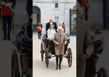 King Charles punished Camilla to drive the Royal buggy #kingcharles #camilla #charlotte #royal