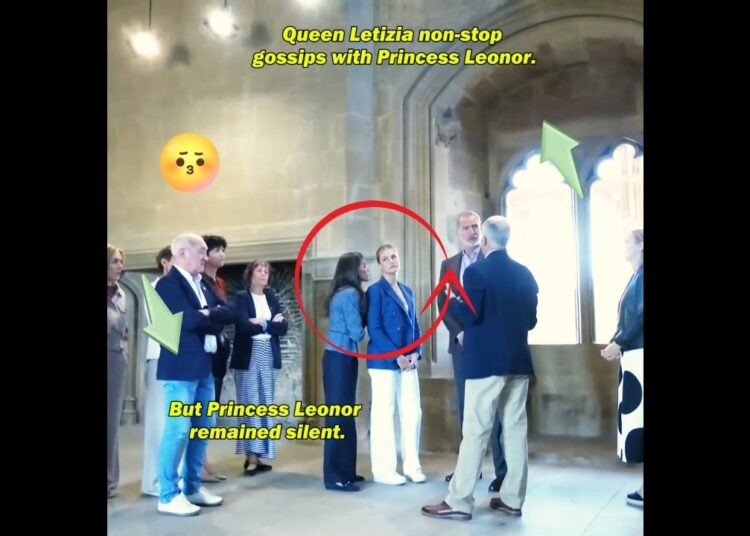 Princess Leonor remained silent during Queen Letizia gossips🫣😜 #shorts