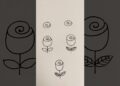 Easy steps to draw a Rose #art #trending #viral #rose