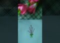 ⚡Acrylic Color Painting On Paper 🌸 Beautiful Flower Drawing #shorts #art #drawing