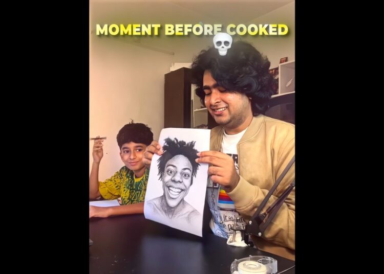 He really did this to my drawing 💔😭