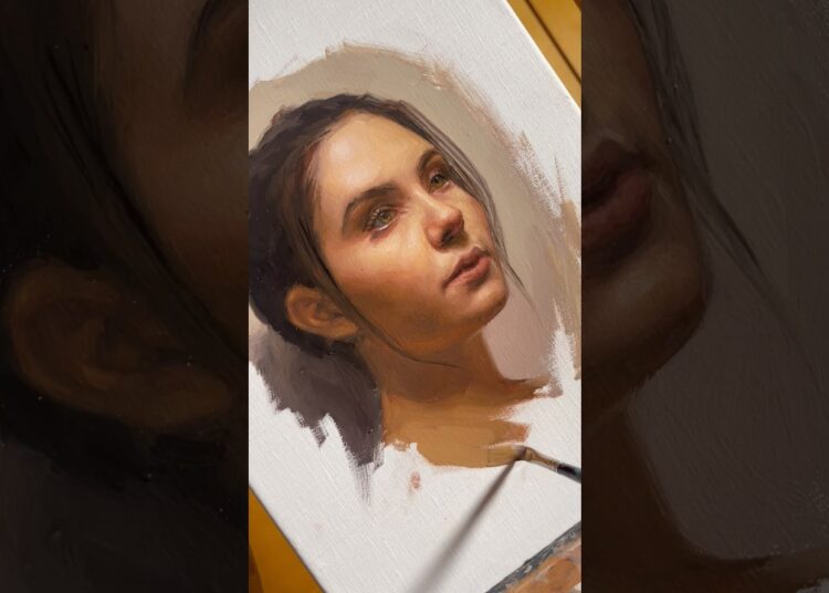 HOW TO PAINT A PORTRAIT 🎨🖌️ #artist