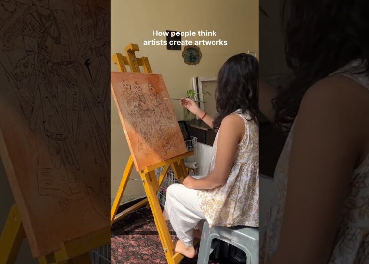 Expectation v/s Reality in artist’s life 🤧.    #trending #arttrend #arttherapy