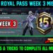 A15 RP WEEK 3 MISSION / BGMI WEEK 3 MISSIONS EXPLAINED / A15 ROYAL PASS WEEK 3 MISSION C9S25 WEEK 3
