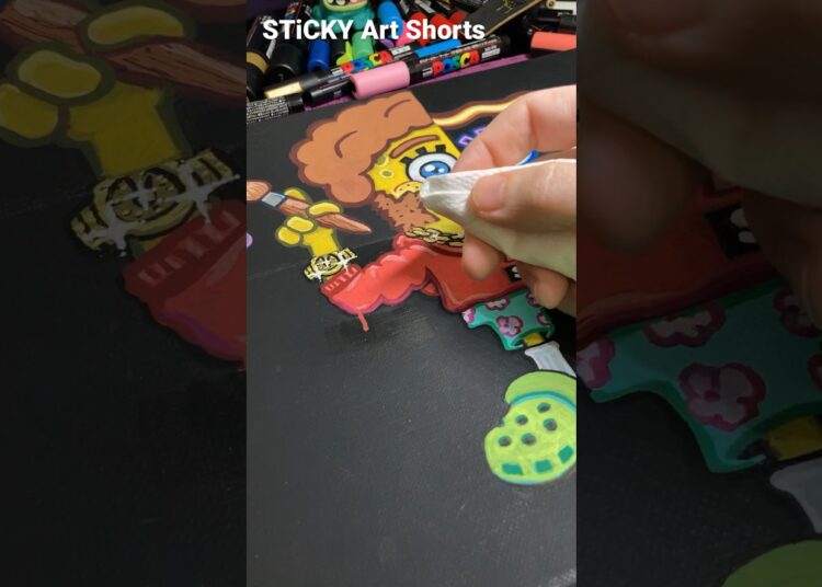 Artist Fails – What Drawing with Posca Markers is Really Like 😂#art #shorts #fypシ