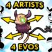 4 Artists Design Evolved Forms for my Pokemon 4