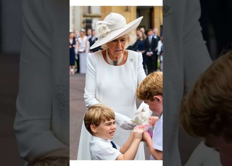 Queen Camilla punishes naughty George and Louis #royal #princewilliam #katemiddleton #princelouis