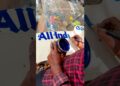 STREET Artist Creates AMAZING Hand Free Calligraphy Letters with Paint #viral #shorts #trending #art