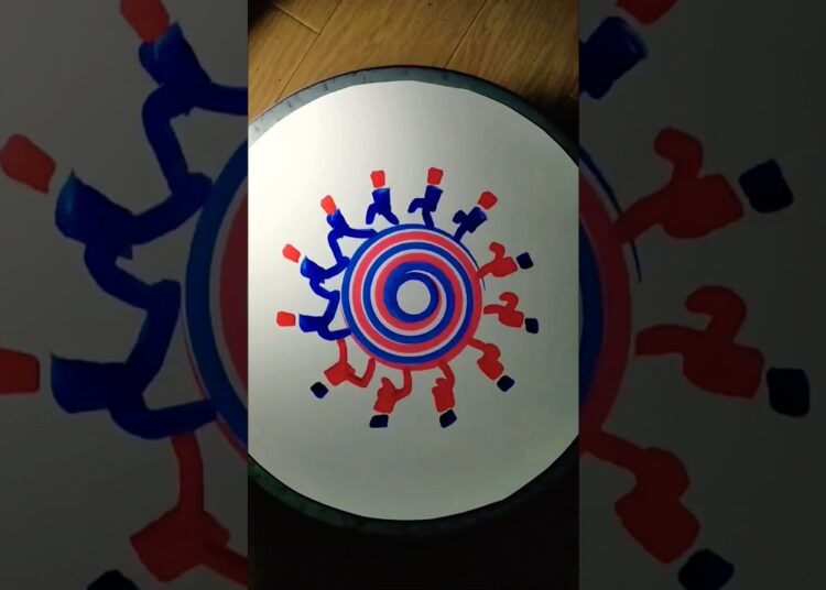 This Artist Built a Giant Spin Art Machine @limbatrip