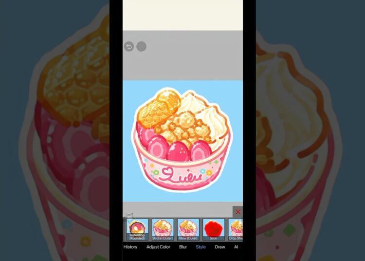 How to make digital stickers#art#ibispaintx#fypp#cool#artist#tutorial#dontflop#blowup#fyp#shorts