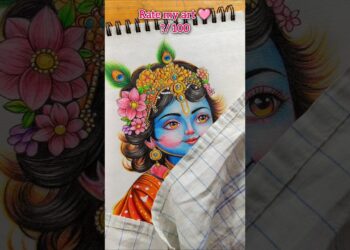 Rate my drawing 😍 #art #drawing #trending #radha #viralvideo #painting