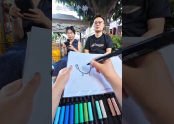Unexpected Drawing Reaction🎭#art #artist #paint #draw #portrait #picture #usa #reaction #duoyin #fyp