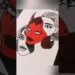 “Red Devil’s Gaze”❤️👀॥ #drawing #art #illustrative #illustrationnation #artist #sketch #shortsfeed