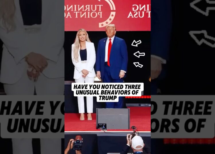 Have you noticed three unusual behaviors of Trump? #shorts#trump#celebrity#youtubeshorts