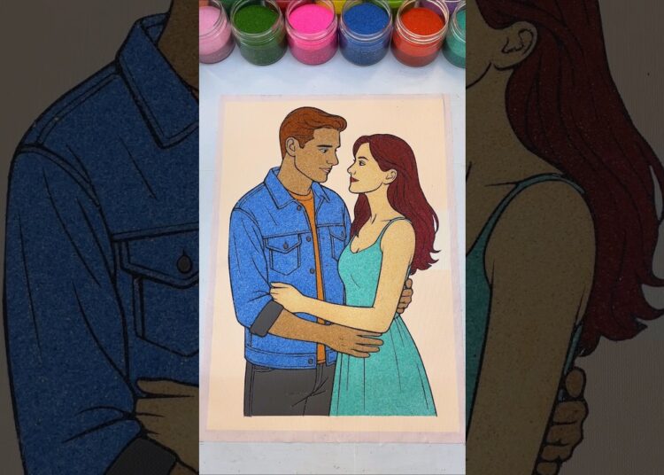 Two Souls – One Love ❤️ Sand Art #shorts