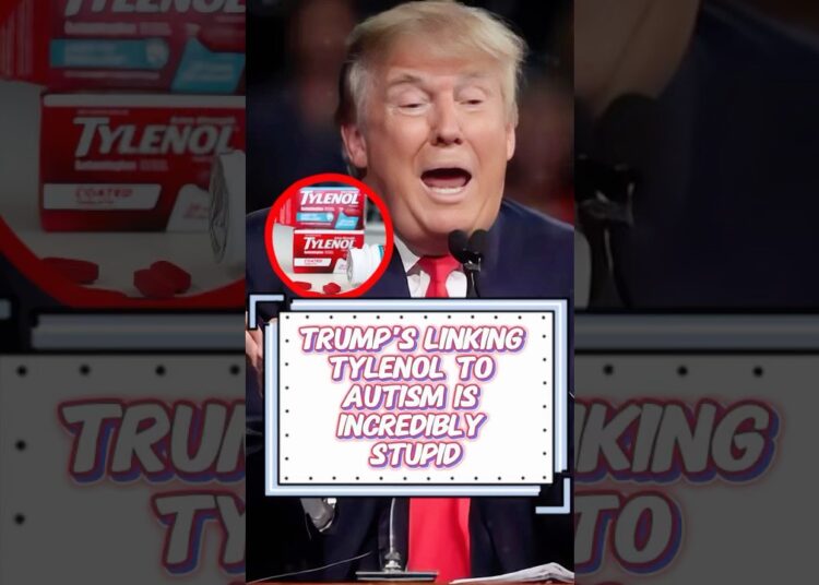 Trump’s linking Tylenol to autism is incredibly stupid. #shorts#youtubeshorts#celebrity#trump