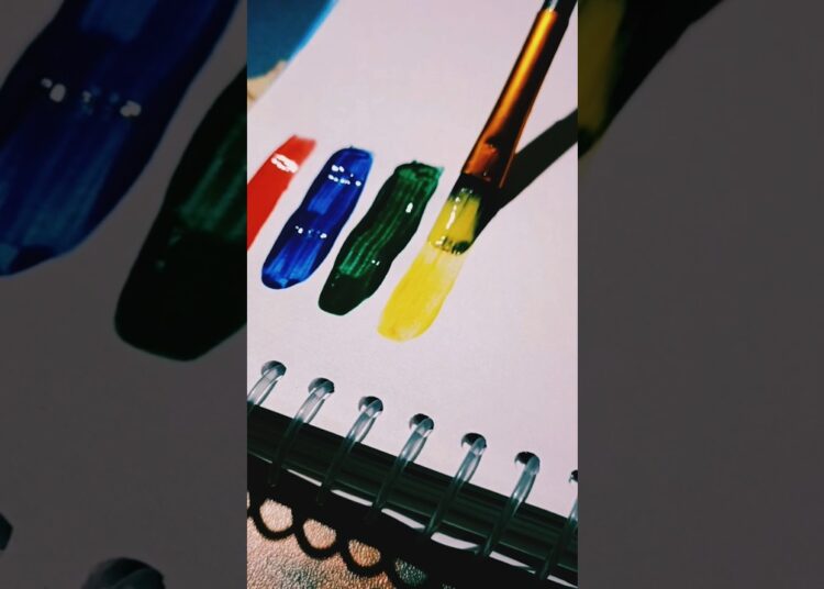 Mix colour😊#art#artist#artwork#artshorts#painting#acrylicpainting#trendingshorts#easypainting#shorts