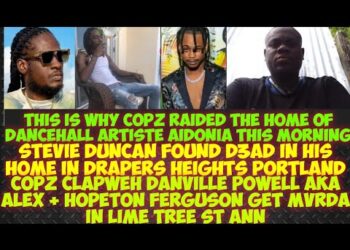 This Is Wny Copz Raided The Home Of Dancehall Artist Aidonia/Copz ClapWeh Danville aka Cool Face