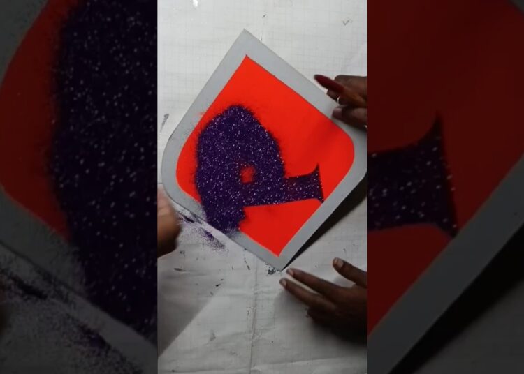 R Alfabet Calligraphy with Brush #calligraphy #handwriting #art #artist #reel #abcd