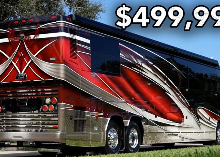 Extremely Rare Prevost Liberty Coach with Dean Loucks Artist Series Paint Job available for $499,999