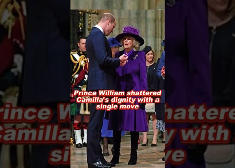 Prince William shattered Camilla’s dignity with a single move #princewilliam #queencamilla #royal