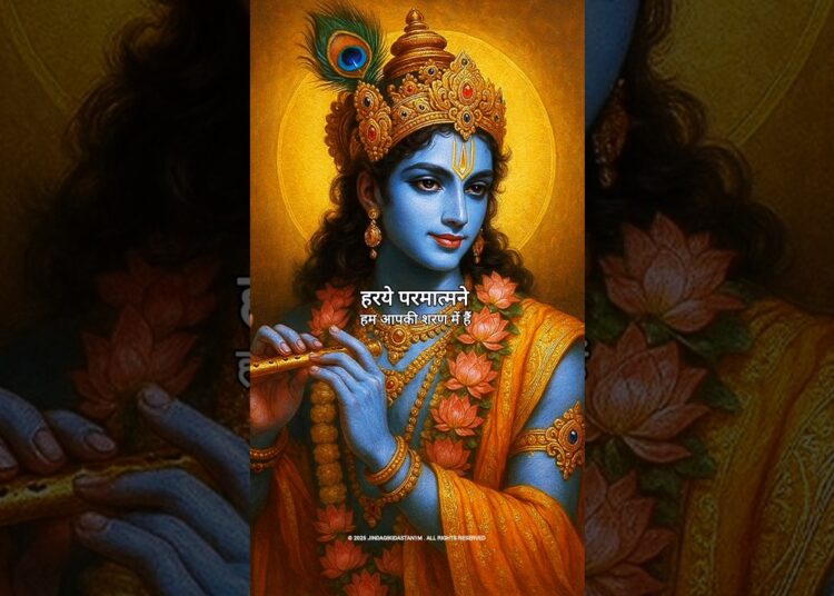 Powerful Krishna Mantra🅱️- 🕉️ KRISHNAYA VASUDEVAYA #krishna #chanting #meditation #music