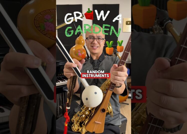 Grow a Garden music with random instruments!!!