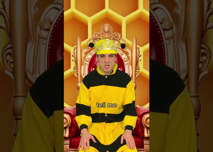 Bee betrays the whole hive #comedy #music #parody of #pleasepleaseplease by #sabrinacarpenter