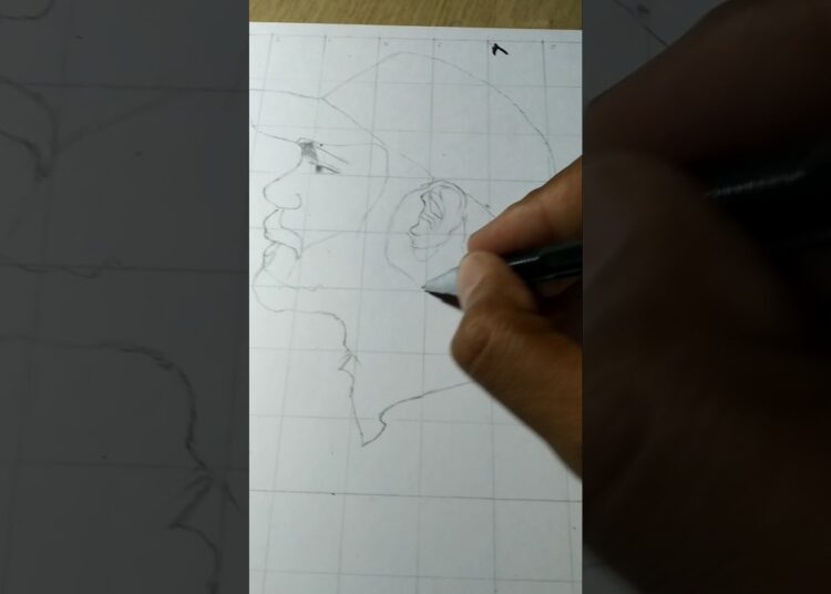 Sketching Outline | Men | #shorts #sketch #outlineart #artist