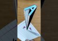 3D real 🤯 Drawing of the letter A #art #drawing #shorts