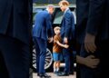 Just one hug… and everyone’s heart breaks 😢#royal #princelouis #princeharry #royalfamily