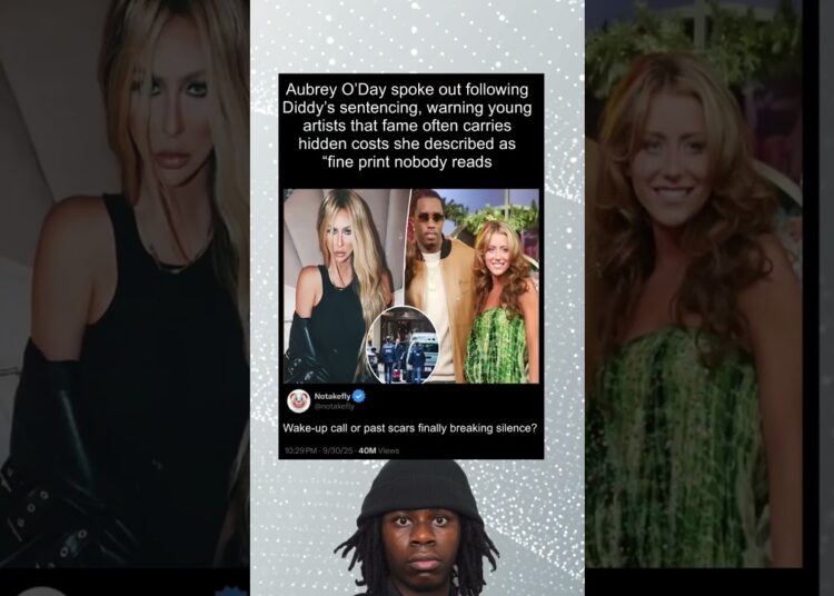 Aubrey O’Day spoke out following Diddy’s sentencing, warning young artists that fame often carries