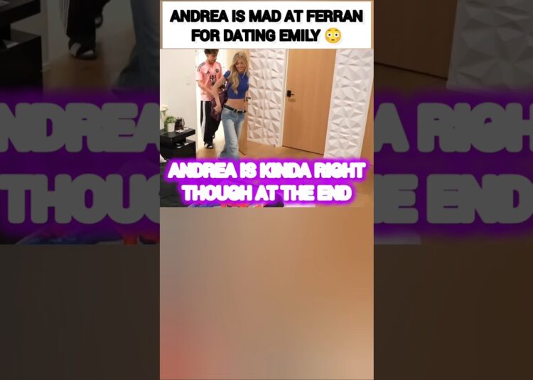 Andrea from The Royalty Family Got MAD at Ferran for dating Emily Dobson!😳#trending #viral #shorts
