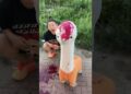 बहन के पुतले पर यह क्या किया 😱|| wooden artist || #shortsvideo