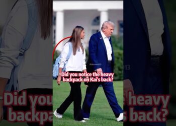 Did you notice the heavy backpack on Kai’s back? #celebrity #shorts #trump #famous #usa