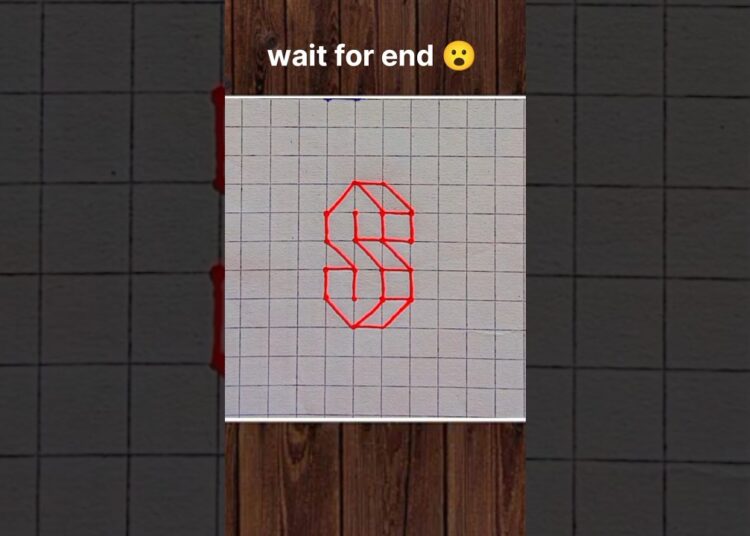 wait for end 😮 #3dart #3dletter #art #artist #artwork #shorts #reelsindia #reelsvedio #shortsvideo
