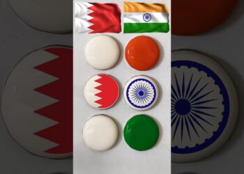 🇧🇭🇮🇳 | Water drops painting | Flag art #shorts #artist #art #independenceday #bahrain #india #viral