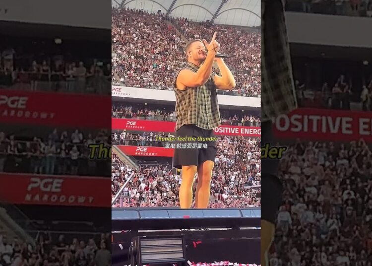 THUNDER BY IMAGINE DRAGONS LIVE CONCERT – Thunder Lyrics English Rock Song #imaginedragons #thunder
