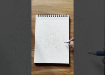 How to Draw Ganesh Ji.❤️ #shorts #artist #youtubeshorts