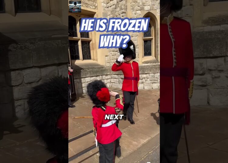 Little Royal Guard Froze In Salute… Then The Real Guard Did THIS 🥹