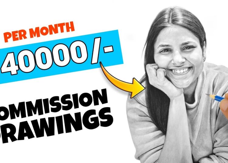 How to make money as an Artist – with COMMISSION DRAWINGS