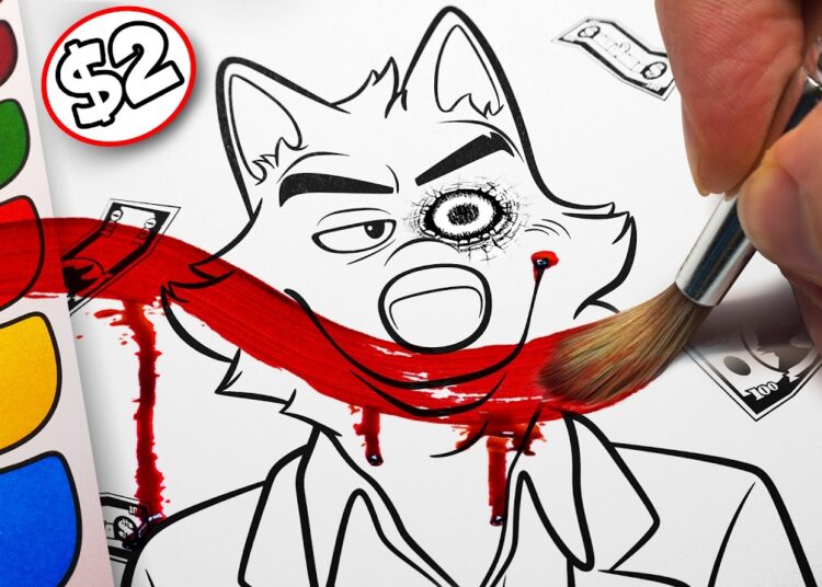 HORROR Artist vs $2 “Paint with Water” KIDS Coloring Book ✍️