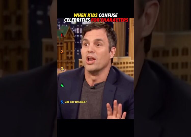 When kids confuse celebrities for characters#viral #celebrity #rank #funny