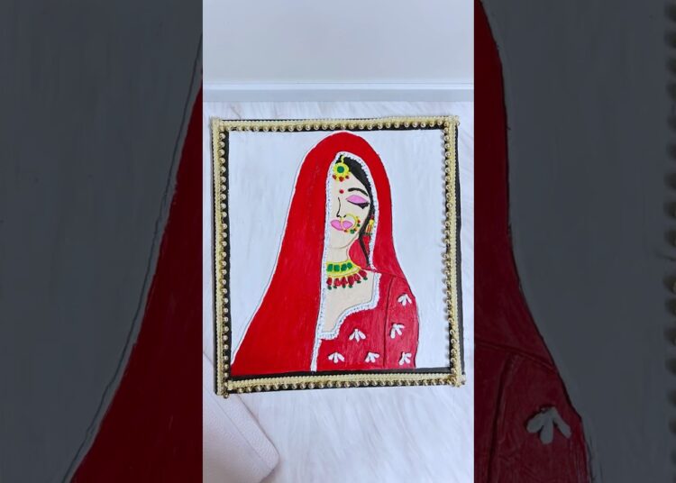Artistic Lippan Easy Art 🎨| Art And Craft #lippan #art #artist #shorts #diy #craft #ytshorts #shots