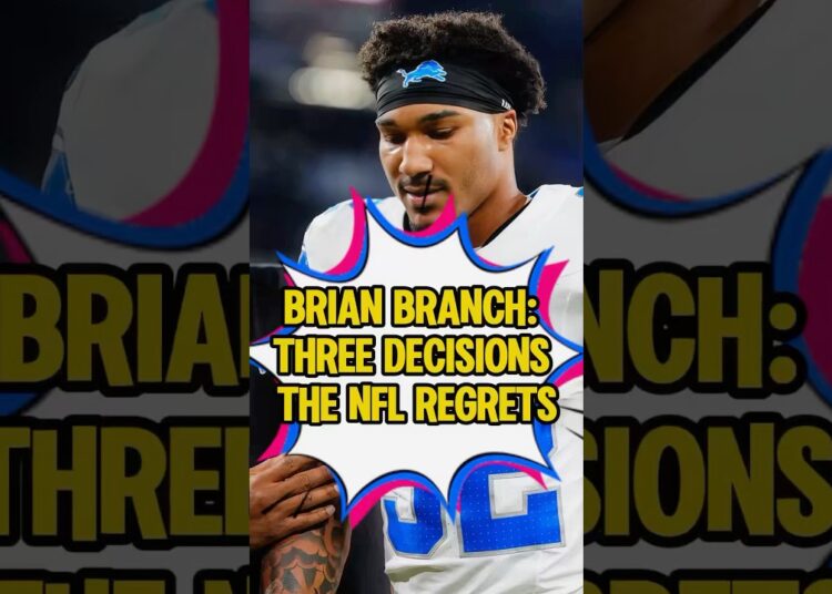 Brian Branch three decisions the nfl regrets.-1 #shorts#youtubeshorts#celebrity#brianbranch#nfl