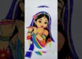 Radha Rani Drwaing 🙏#youtubevideo #shortsvideo #radheradhe #radharani #art #artist