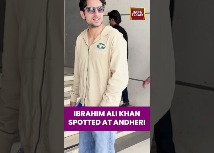 Ibrahim Ali Khan was spotted in Andheri | Latest celebrity sightings