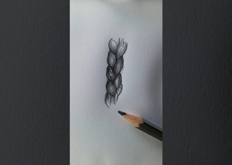 Drawing Fishtail Braids Made EASY 🐠 #art #shorts #foryou #tutorial #satisfying #howtodraw #hair