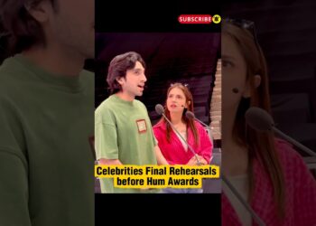 Celebrities Final Rehearsals before Hum Awards #dananeer #alizafar #humayunsaeed #mehwishhayat