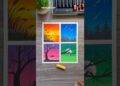 🌈 4 Seasons Drawing | Easy & Beautiful Nature Art for Beginners  #art #oilpastel